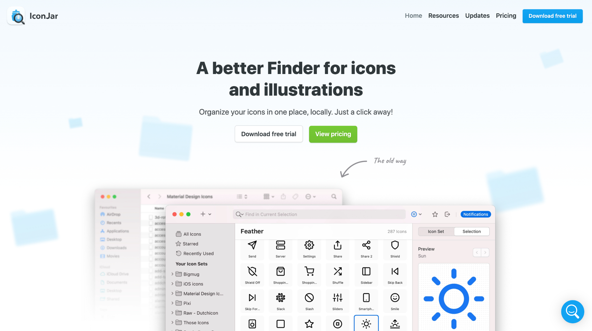 IconJar - icon manager app