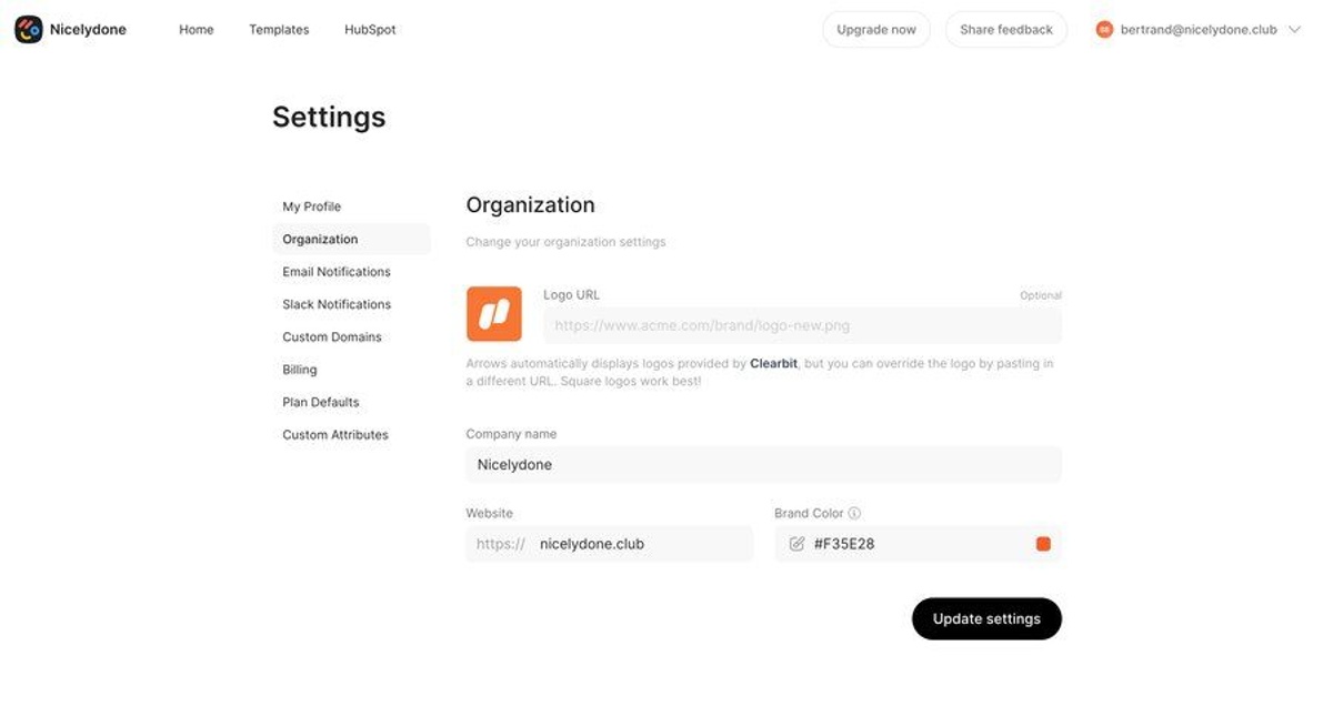 Onboarding screen from Arrows